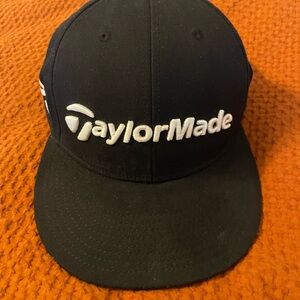 TaylorMade Black and White Logo Performance Hat